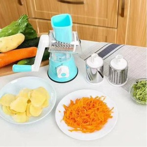 Multi-functional <b>vegetable</b> cutter hand-cranked rotary shredder three-in-one drum <b>vegetable</b> cutter upright four-in-one slicer - Product Image 2