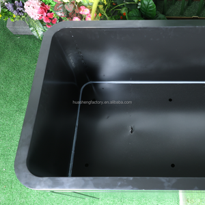 Pots de fleurs personnalisés avec éclairage LED, treillis en métal, couleur noire, pour extérieur, jardin, hôtel, appartement, durables, revêtement en poudre - Product Image 4