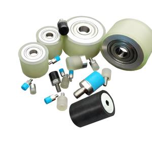 Rodillo de goma de <span class=keywords><strong>contrato</strong></span> de doble eje de poliuretano, tornillo de rodillo Antiestático de <span class=keywords><strong>alta</strong></span> temperatura, se puede personalizar, rodillo de goma - Product Image 1