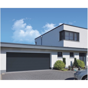 Portes de <span class=keywords><strong>garage</strong></span> automatiques en fer, télécommandées électriquement, isolées, sectionnelles, design villa, entrée entrepôt, économie d'énergie - Product Image 4