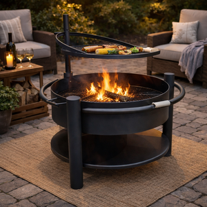 Braciere in Legno Regolabile per Esterni, Direttamente dalla Fabbrica, per Giardino, Cortile o Terrazza, Ideale per Gite all'Aperto - Product Image 1