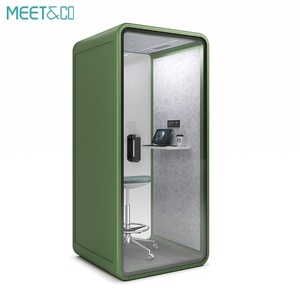 Cabinas Acústicas Modulares Modernas para una Persona, para Llamadas Telefónicas, Nuevas para Oficinas, Almacenes, Villas, Hoteles, Hospitales, Escuelas, de Aluminio - Product Image 2
