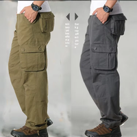 Pantalons de travail décontractés mi-longs de haute qualité, légers, en coton, imperméables, respirants, avec cordon de serrage, poches latérales tactiques pour la randonnée