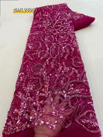 Soirée brodée paillettes dentelle tissus pour robe de mariée perlé coloré paillettes prix usine africain Tulle dentelle bleu fête