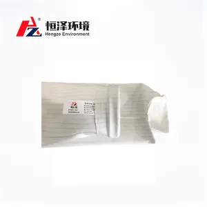 Kimyasal bitki için çizgili antistatik dokunmamış iğne keçe Polyester filtre torbası