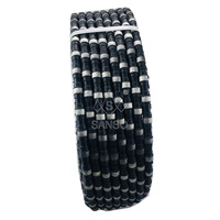 SANSO Câble diamanté 10.5/11.5mm à billes frittées pour la découpe humide de granit, marbre, grès en carrière, haute efficacité, longue durée de vie