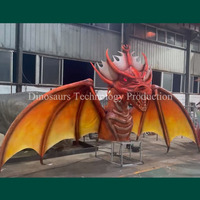 Modèle animatronique de dragon demi-corps décoré pour l'extérieur, à vendre, bestiole mythologique réaliste pour l'exposition au Dragon Adventure Paradise