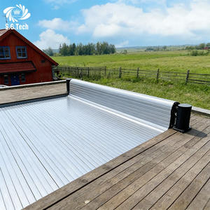 Cubierta <span class=keywords><strong>para</strong></span> <span class=keywords><strong>Piscina</strong></span> de Policarbonato Transparente Water Crown, con Protección UV, <span class=keywords><strong>para</strong></span> Jardín, Villa, Paisajes, Práctica y Segura - Product Image 2