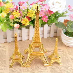 Modell Ornamente Haupt dekorationen Geburtstags geschenk Schießen Requisiten Gold und Silber Paris Eiffelturm