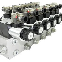 Vente en gros de commande hydraulique à 5 sections CETOP 03 NG6 60l/min 12V pour usage industriel