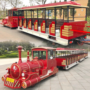 Train touristique électrique sans rail <span class=keywords><strong>Dorlin</strong></span>, 65 places, style rétro, à batterie, pour usage de divertissement, en promotion - Product Image 3