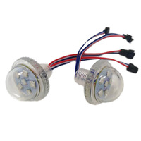 Vente en gros de lumières à LED RGB 6 LED 35 mm pour manèges de fête foraine, grande roue, décoration de parc d'attractions, 12 V