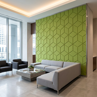 Panneau mural en V rainuré beige en fibre de polyester, panneau acoustique décoratif pour revêtement mural intérieur de bureau