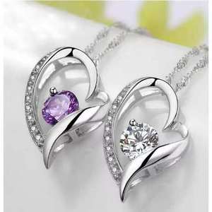 Ожерелье женское из серебра 925 пробы с фианитами - Product Image 5