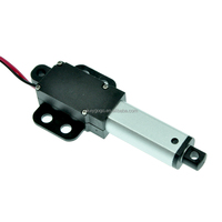 Actionneur linéaire à course de 75 mm, mini micro électrique étanche avec supports de montage