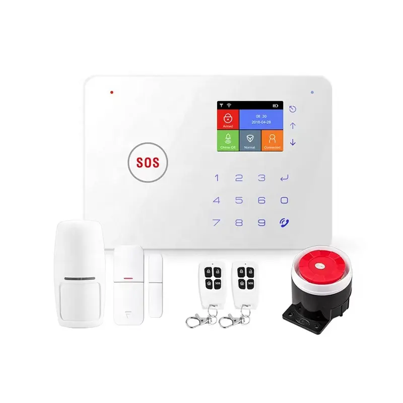 Saikiot Wire Siren Wireless GSM Alarm System SIM Card Wireless WIFI GSM Alarm Wired Alarm Siren Horn For Home Security System