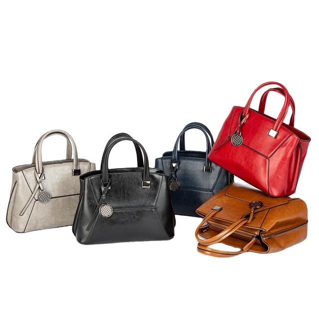 China Manufacturer Vintage Leather Ladies Hand Bag Daily Female Handbags Custom Women Purse Handbags