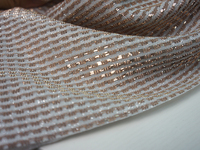 Tissu de liaison 3d Checks Maille à carreaux métallique collée avec tissu de liaison Interlock