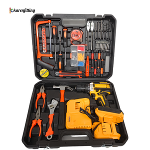 Kit combinado de taladro eléctrico inalámbrico <span class=keywords><strong>Craftsman</strong></span> Mechanic, nuevo Kit de herramientas multifuncionales para el hogar, juego de herramientas de carpintería de grado DIY, batería - Product Image 6