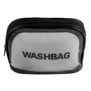 Customized Logo Waterproof PVC Cosmetic <b>Bags</b> Frosted <b>Clear</b> <b>Plastic</b> Toiletry Storage <b>Bags</b> - Product Image 5