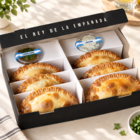Boîte à emporter en carton kraft pour empanadas, emballage alimentaire de qualité supérieure, résistant à la graisse, pour plats à emporter, style latino-américain