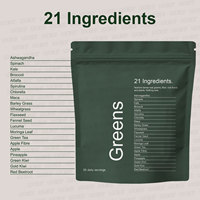 Poudre Super Greens Reds certifiée Halal/GMP/HACCP, complément naturel pour adultes pour la santé intestinale, probiotiques