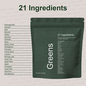 Polvere Super Greens Biologica, Integratore Super Rosso-Verde per il Mantenimento di Intestini Sani, con Probiotici e Spirulina - Product Image 5