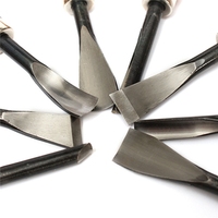 Ensemble de 8 outils de sculpture sur bois à sec, ciseaux à détails, couteaux, outils