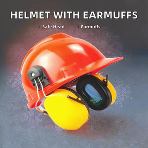 <span class=keywords><strong>Casque</strong></span> de sécurité de <span class=keywords><strong>chantier</strong></span> <span class=keywords><strong>avec</strong></span> protections auditives réglables, styles 2023 - Product Image 2