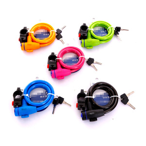 Candado para Bicicleta de la República Checa, Candado de Cable de Alambre de 10 mm con Llaves para Seguridad de Bicicletas, Uso en Exteriores - Product Image 1