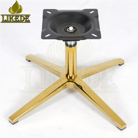 Luxe Petit Mini Or Métal Aluminium 4 Jambes Pivotant Ottoman Batterie Chaise Base Jambe Pièces