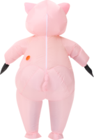 Costume de cochon rose gonflable pour adultes, modèle de dessin animé, 1,5-1,9 m, thème animaux, en polyester