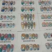 Offre Spéciale : Faux Ongles à Presser 100% Faits Main, Designs 3D Variés (Amande, Carré, Stiletto, Bébé Canard)