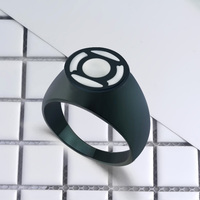 Anneaux de mode Green Lantern, anneaux de puissance du Corps de Green Lantern, anneau en métal Hal Jordan