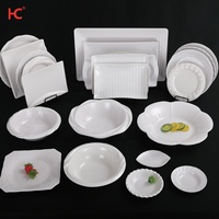 Assiettes Rondes Noires Mates en Mélaminé, Gravées, pour Fruits, Plats de Restaurant Occidental, Bol à Soupe, Service de Vaisselle