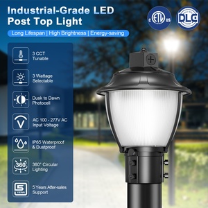 Lámpara de Poste LED Moderna para Exteriores, 100W/80W/60W, CCT Ajustable, Lámpara de Columna para Decoración de Patio y Jardín - Product Image 2