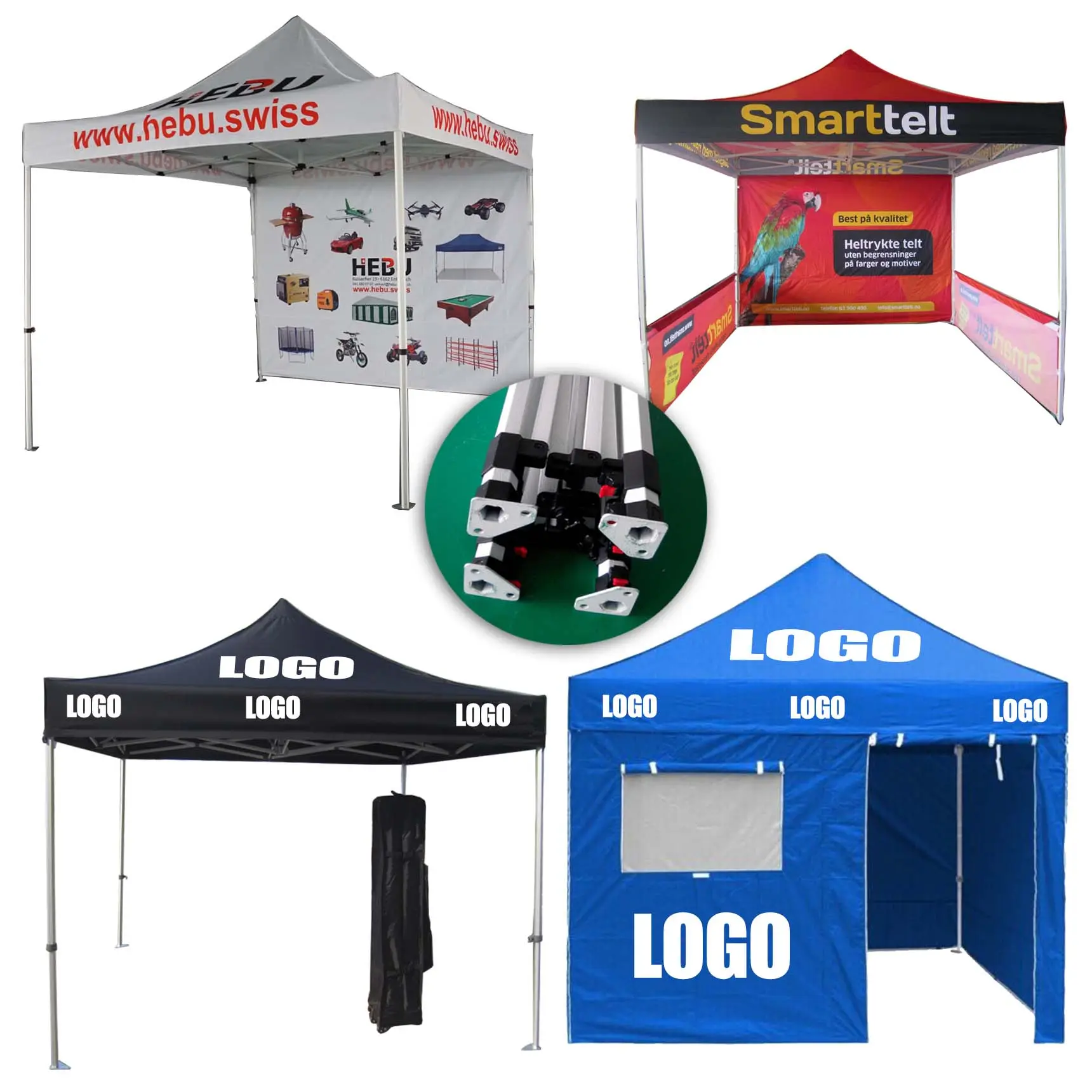 Outdoor Event Gazebo Easy Up 3x3 Pop Up Popup Tent 10 x 10 Trade Show Tent Canopy Display Tent