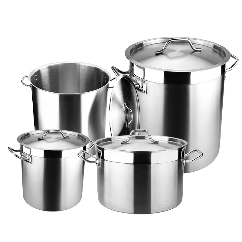 20 Quart Stock pot Restaurant Big Edelstahl ofen Industrie Pasta Kochtöpfe Suppen töpfe für Wasserbad Canner verwendet