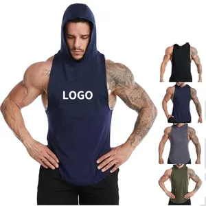 Colete esportivo Vedo com logotipo personalizado, roupa esportiva de poliéster para treino e fitness, roupa esportiva com capuz para academia, ideal para academia