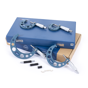 Dasqua 0-100mm 4Pcs Outside <b>Micrometer</b> Set 0-25mm 25-50mm 50-75mm 75-100mm Micrmetro Exterior 4111-8210 Outside <b>Micrometer</b> - Product Image 5