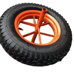 cheap price 4.00/3.50-8 diamond pattern metal rim wheelbarrow tyre for middle-east africa market