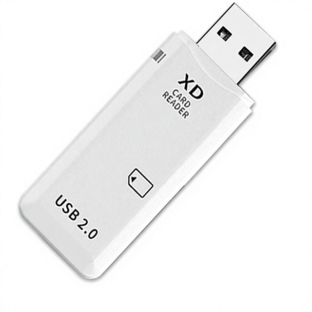 USB 2.0 External XD Card Reader Portable Plug-and-Play Compact Flash Adapter High-Speed 480 MB/s Bingostyle