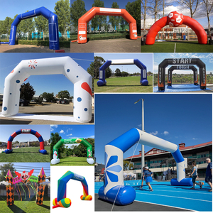 Vente directe d'usine, ballon publicitaire gonflable en PVC, arche gonflable personnalisée pour fête, arche gonflable de départ/arrivée pour événements - Product Image 4