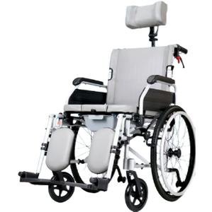 รถเข็นวีลแชร์แบบพับได้สำหรับผู้ใหญ่ ผู้พิการ ผู้สูงอายุ ที่วางแขนและที่พักเท้าแบบคงที่ พกพาสะดวก น้ำหนักเบา - Product Image 2