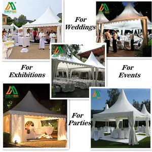 Marquee Tent With Aluminum Frame Arabian Pagoda Tent 5x5 3X3 6X6 8X8 10m X 10m 12X12 Outdoor Canvas Hexagon Gazebo Pagoda Tent