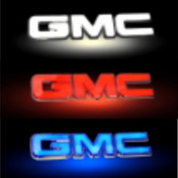 Feux de logo LED dynamiques pour calandre avant de voiture GMC