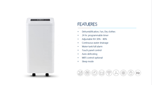 Secador de aire eléctrico R290, <span class=keywords><strong>ionizador</strong></span> de 10L, <span class=keywords><strong>deshumidificador</strong></span> para el hogar - Product Image 2