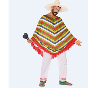 Disfraces <span class=keywords><strong>de</strong></span> vestido mexicano para niños <span class=keywords><strong>Disfraz</strong></span> <span class=keywords><strong>de</strong></span> Poncho <span class=keywords><strong>de</strong></span> serape mexicano - Product Image 2
