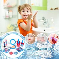 Kit de maquillage pour enfants pour filles enfants jouent de vrais jouets cosmétiques lavables ensemble d'habillage
