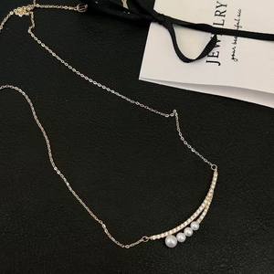 Collar Versátil con Colgante de Perla de Agua Dulce en Oro, Plata y Blanco para un Estilo Sencillo en el Principio del Verano - Product Image 3